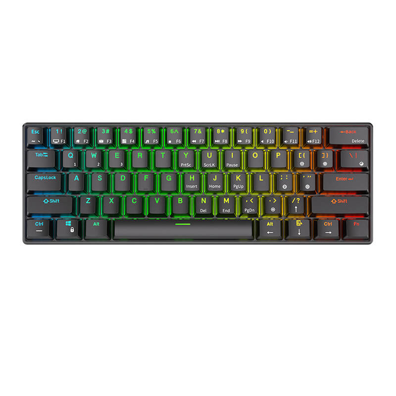Mechanical keyboard Royal Kludge RK61 RGB, brown switch (black) Mechanical keyboard Royal Kludge RK61 RGB, brown switch (black)