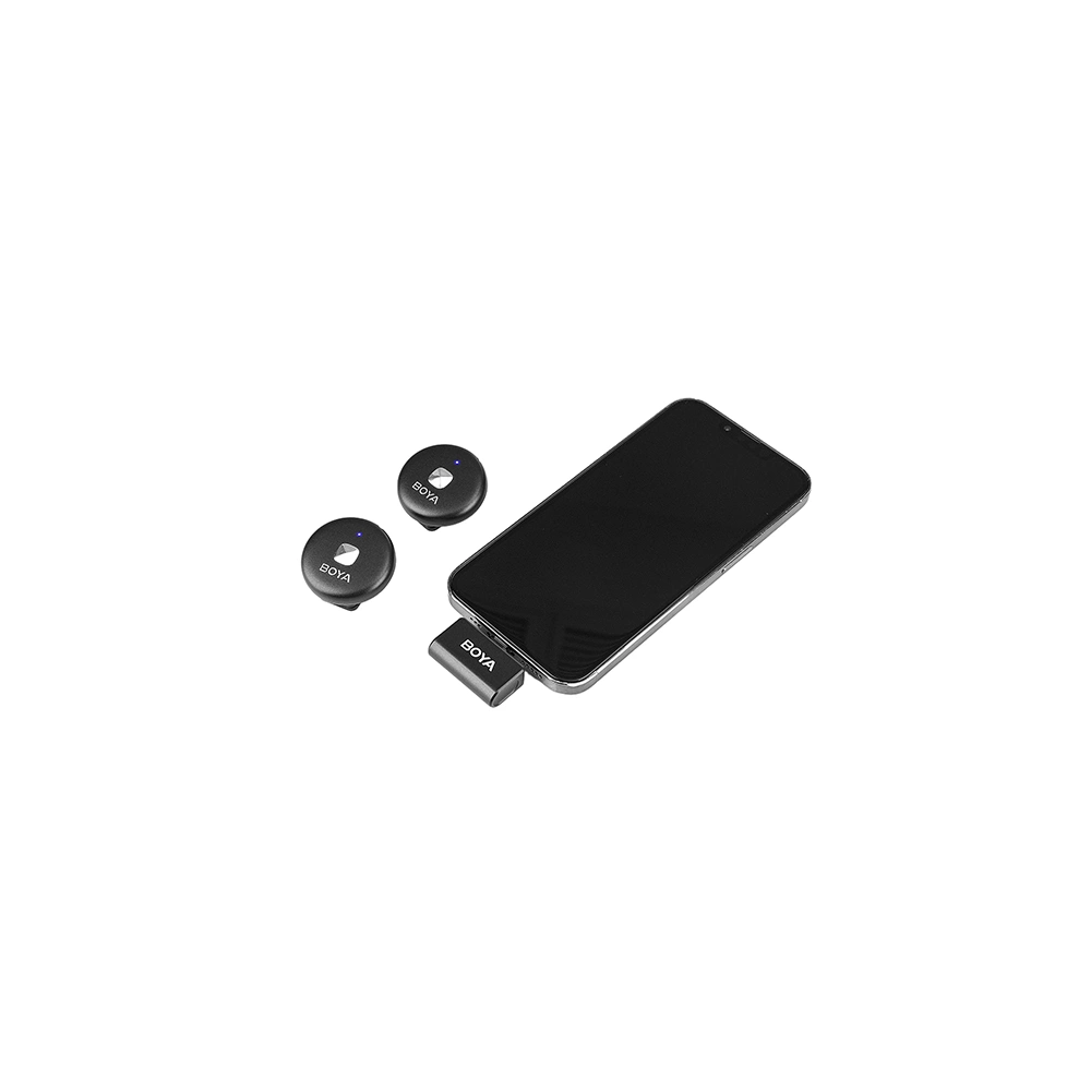 BOYA Omic-D 2.4GHz Ultrakompakt vezetéknélküli szett (iOS 1+2 Töltődoboz) Fehér BOYA Omic-D 2.4GHz Ultrakompakt vezetéknélküli szett (iOS 1+2 Töltődoboz) Fehér