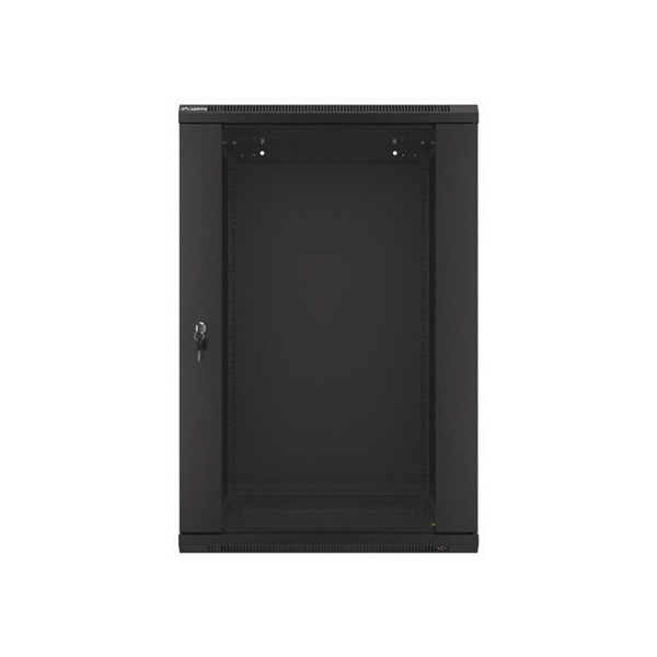 Lanberg 18U 19" fali rack szekrény 600x600mm fekete (WF01-6618-10B)