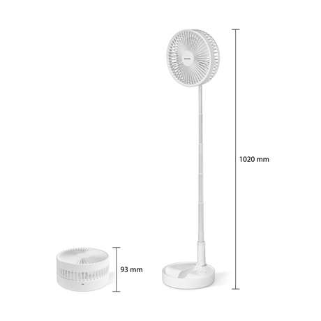 Bewello BW2052 ÖSSZECSUKHATÓ VENTILÁTOR AKKUMULÁTOROS, TELESZKÓPOS