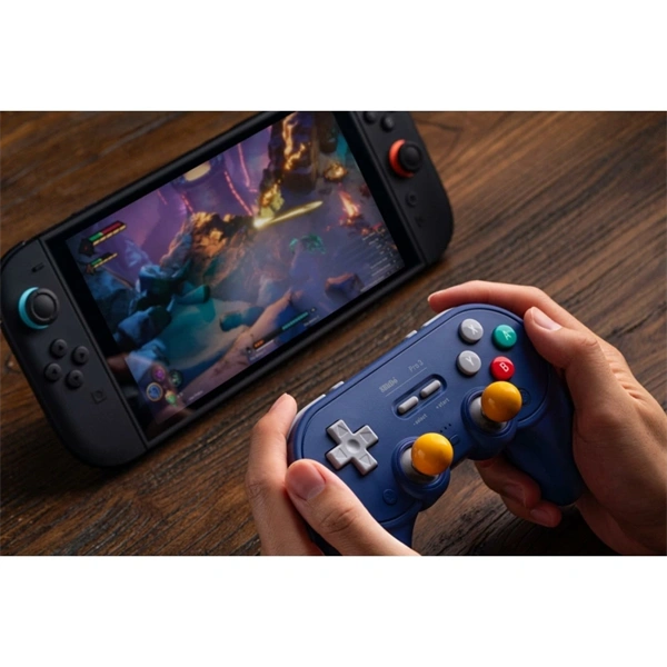 8BitDo Pro 3 Nintendo Switch Switch 2 PC SteamOS Mobil TMR Joystick G Classic vezeték nélküli kontroller Fehér