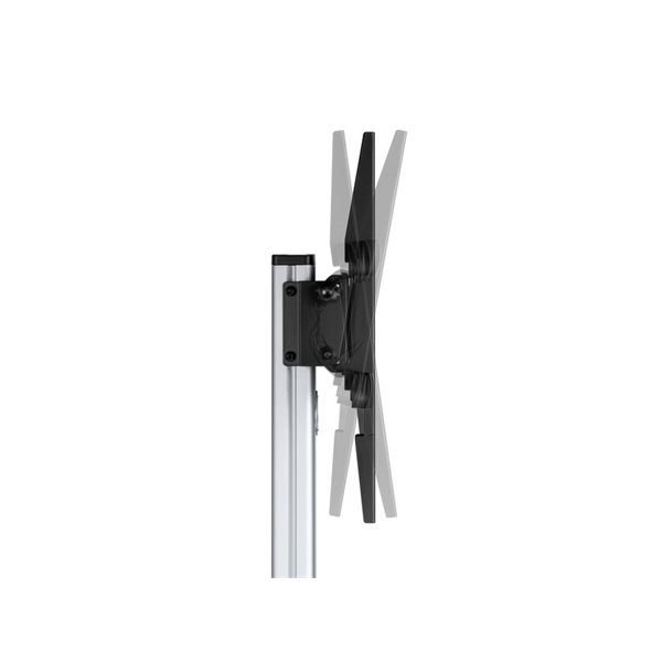 Equip  650630  37"-86" álló  gurulós  forgatható 90° dönthető  Max.:50kg TV állvány fekete 
