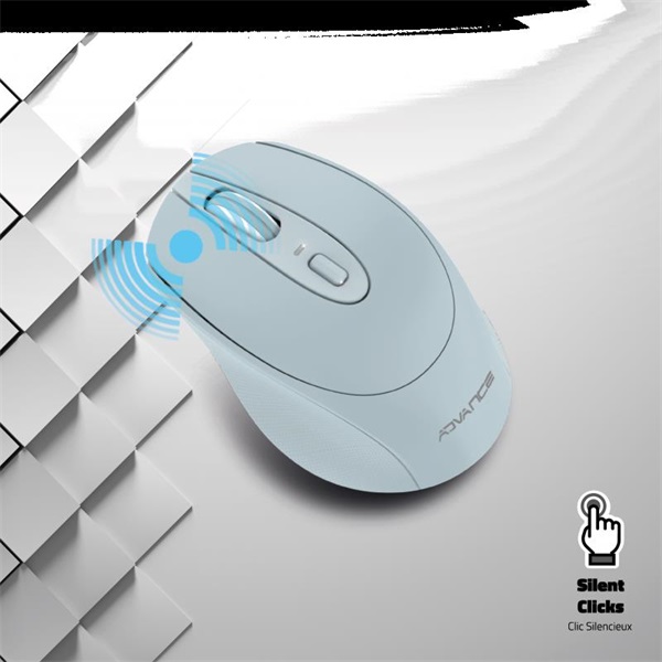 Advance   FEEL WIRELESS  1600 DPI  4 gomb kék Egér vezeték nélküli