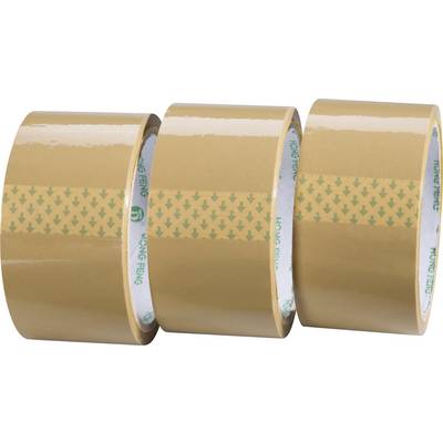 Csomagolószalag, barna, (H x Sz) 50 m x 48 mm, akril, tartalom: 3 tekercs, Conrad Components Csomagolószalag, barna, (H x Sz) 50 m x 48 mm, akril, tartalom: 3 tekercs, Conrad Components