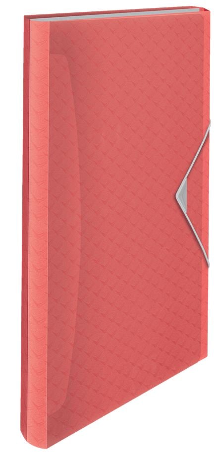Esselte Colour'Breeze harmonika irattartó korallszínű (628447)