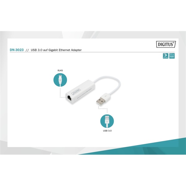Digitus DN-3023 USB 3.0 Gigabit Ethernet adapter