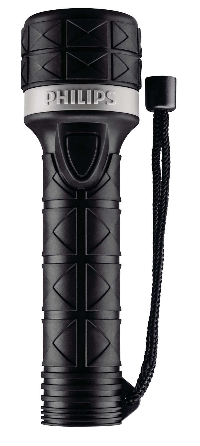 Philips Flashlights elemlámpa gumírozott fekete (SFL5200/10) Philips Flashlights elemlámpa gumírozott fekete (SFL5200/10)