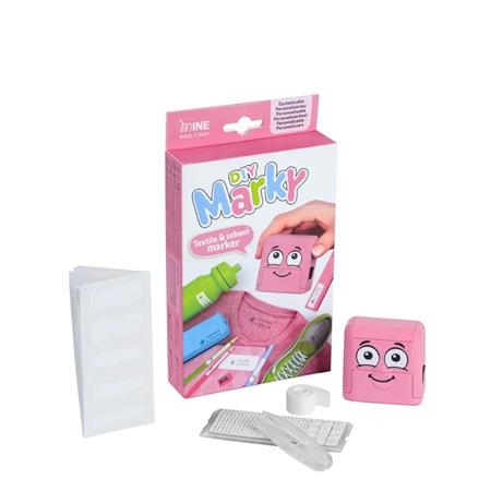 COLOP  Marky Bélyegző textilhez  kirakós pink ház, fekete párnával
