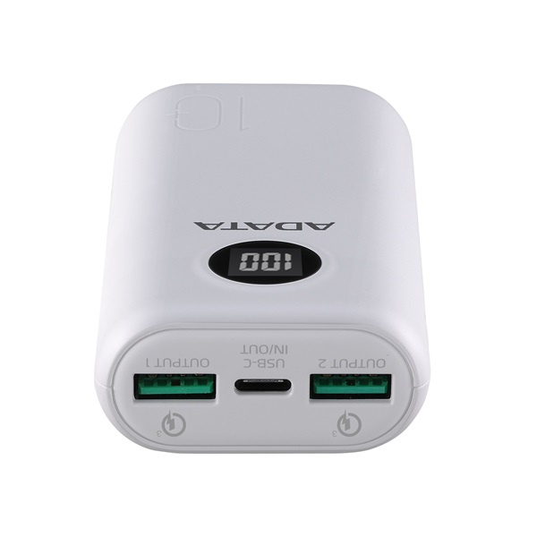 ADATA P20000QCD Power Bank 20000mAh fehér (AP20000QCD-DGT-CWH) ADATA P20000QCD Power Bank 20000mAh fehér (AP20000QCD-DGT-CWH)