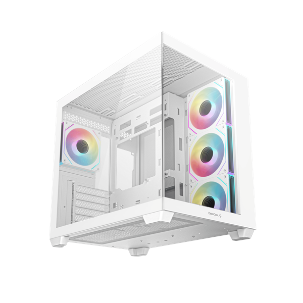 DeepCool CG530 4F WH Fehér  ablakos  4x12cm A-RGB BTF  ATX Számítógépház  