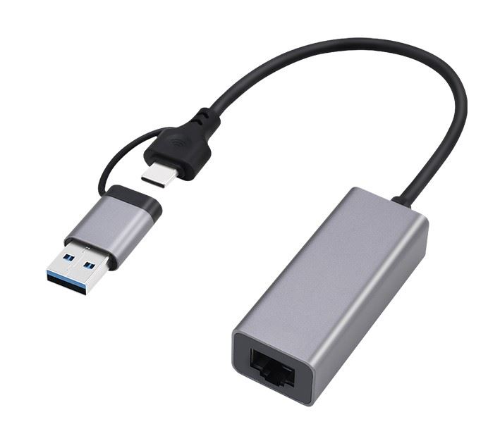 Gembird A-USB3AC-LAN-01 USB 3.1 + Type-C Gigabit hálózati adapter  