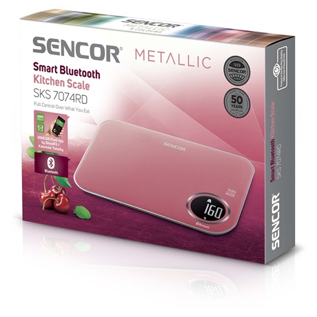 Sencor SKS 7074RD KONYHAI MÉRLEG SMART