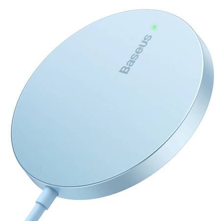 Baseus Simple Mini3 mágneses vezeték nélküli töltő 15W kék (CCJJ040303) Baseus Simple Mini3 mágneses vezeték nélküli töltő 15W kék (CCJJ040303)