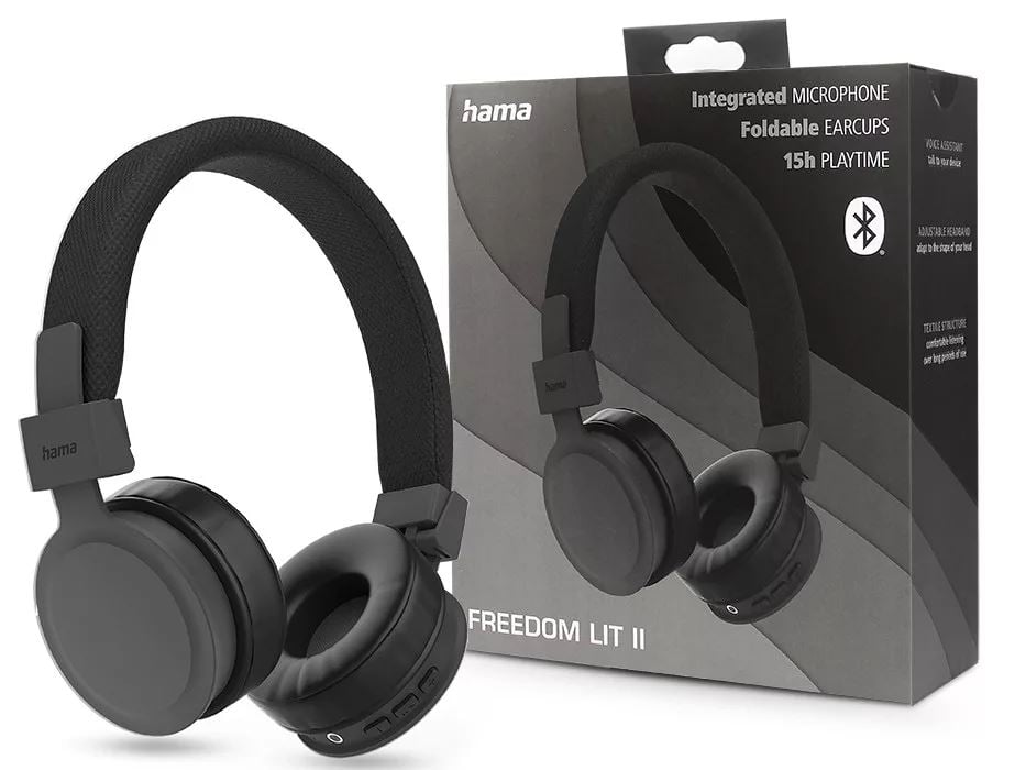 Hama Freedom Lit II Bluetooth fejhallgató fekete (184196) Hama Freedom Lit II Bluetooth fejhallgató fekete (184196)