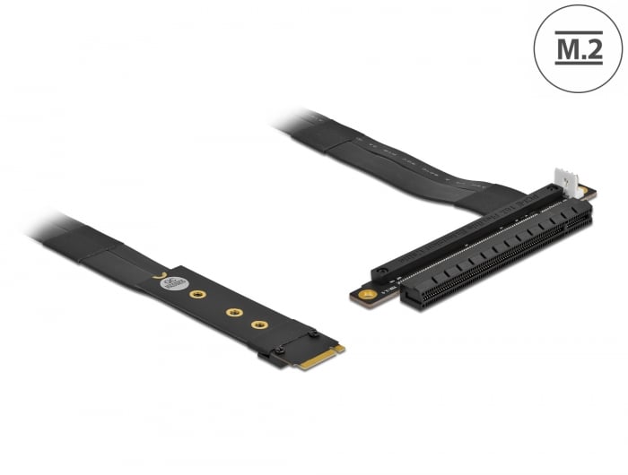Delock M.2 kulcs M - PCIe x16 NVMe adapter 20 cm hosszú kábellel (64133)