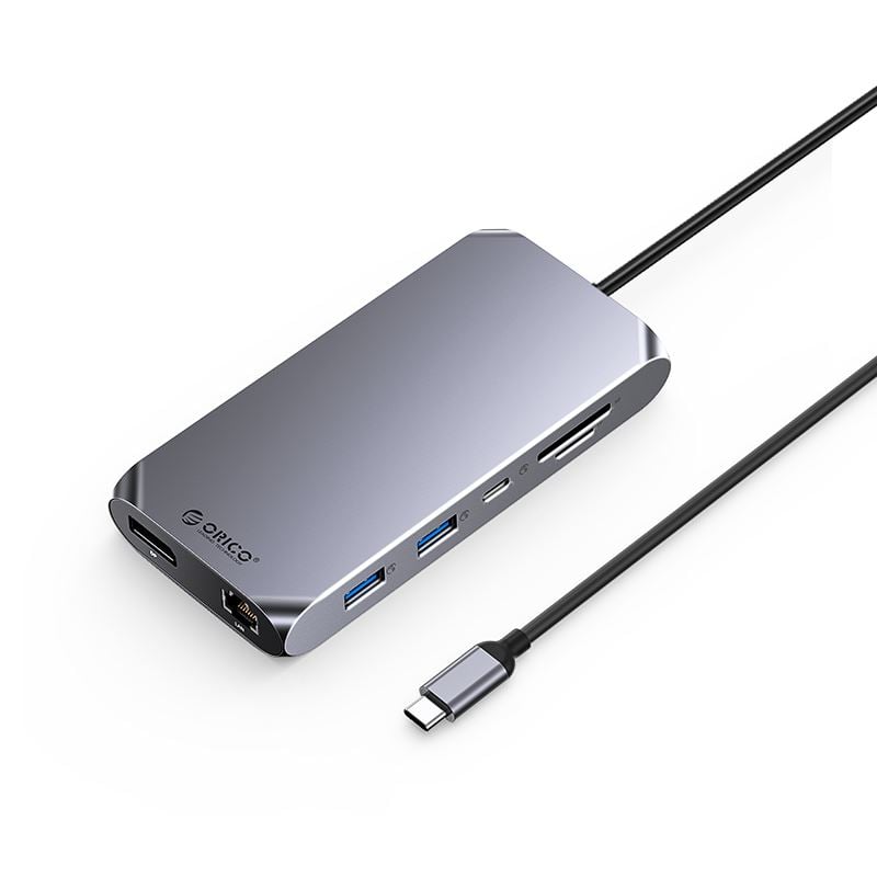 Orico USB-C notebook dokkoló szürke (XCR-X33-GY)