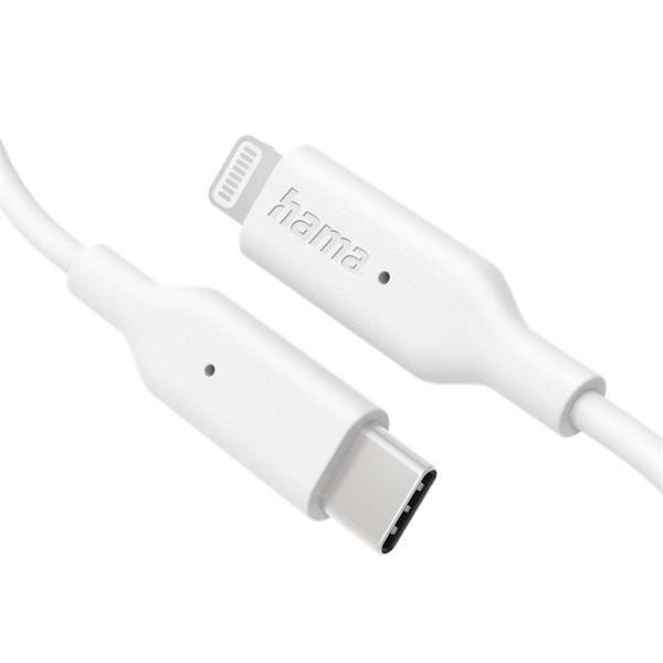 Hama 201598 FIC E3 1m Lightning > USB Type-C fehér adatkábel Hama 201598 FIC E3 1m Lightning > USB Type-C fehér adatkábel