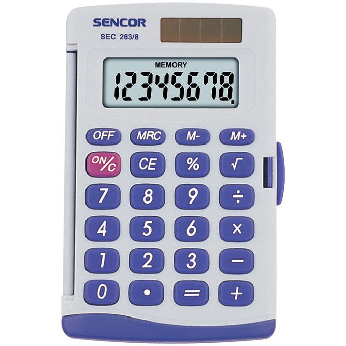 Sencor SEC 263/8 Zsebszámológép Fehér