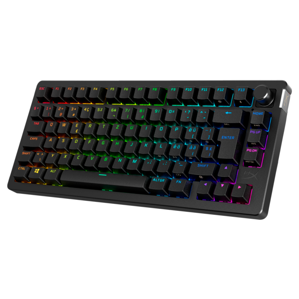HP HYPERX vezeték nélküli mechanikus gaming billentyűzet Alloy Rise 75 piros switch Amerikai lokalizáció