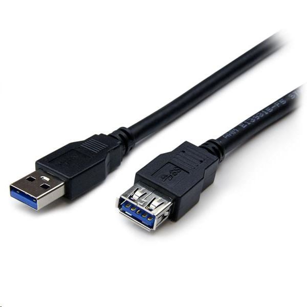 StarTech.com USB hosszabbító kábel fekete (USB3SEXT2MBK)