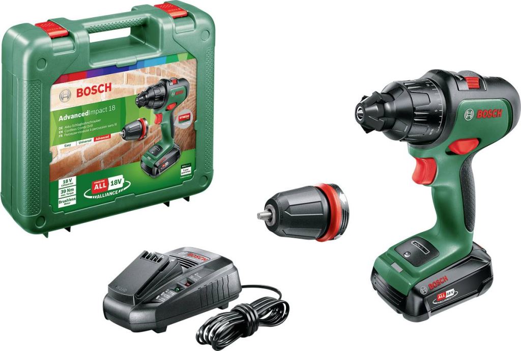 Bosch AdvancedImpact 18 akkus ütvefúró-csavarozó, 1db 2,5Ah-s akkuval (06039B5108)