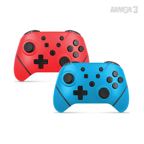 ARMOR3 NUCHAMP Nintendo Switch Kiegészítő Vezeték nélküli kontroller Kék & Piros (2-PACK) ARMOR3 NUCHAMP Nintendo Switch Kiegészítő Vezeték nélküli kontroller Kék & Piros (2-PACK)