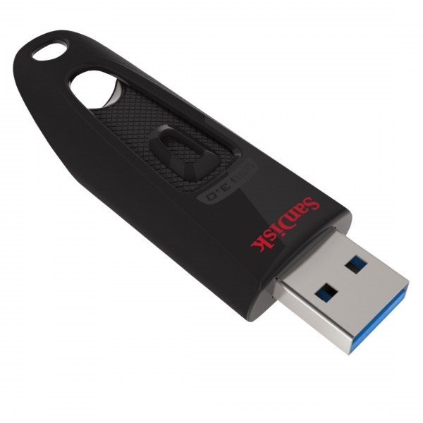 Pen Drive 128GB USB 3.0 SanDisk Ultra fekete  (SDCZ48-128G / 124109)