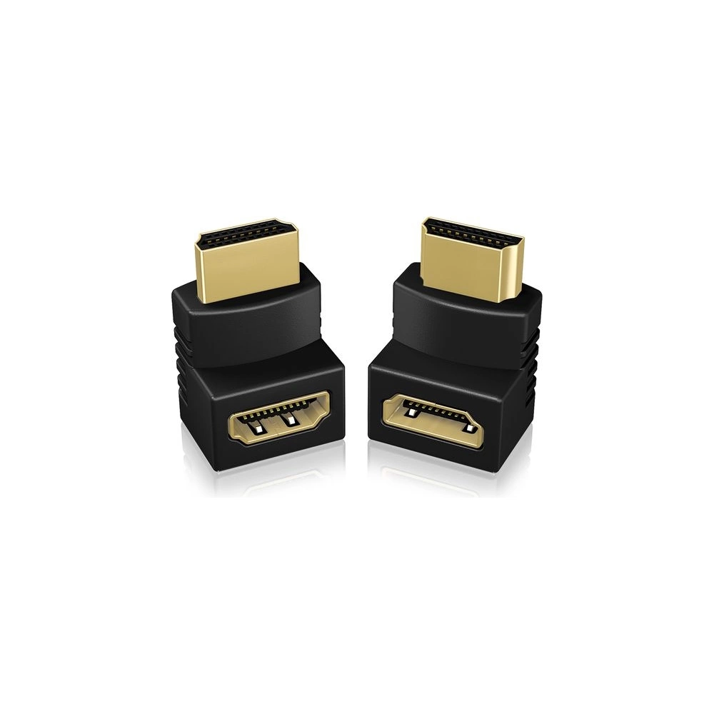 RAIDSONIC Icy Box IB-CB009-1 Set of 2x HDMI® angle adapters with two different directions RAIDSONIC Icy Box IB-CB009-1 Set of 2x HDMI® angle adapters with two different directions