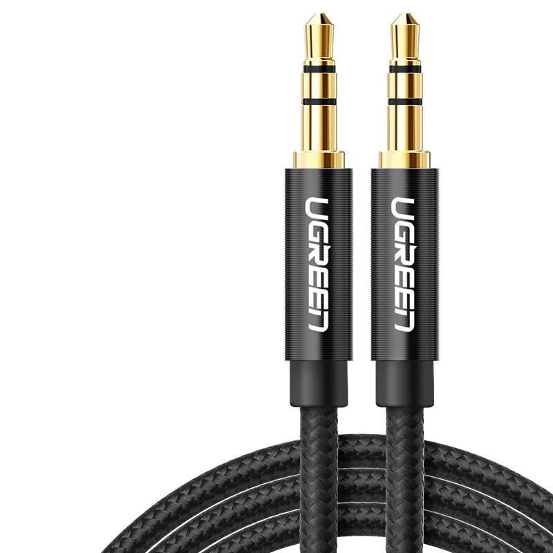 UGREEN AV112 AUX 3.5mm jack összekötő kábel 2m fekete (50363) UGREEN AV112 AUX 3.5mm jack összekötő kábel 2m fekete (50363)