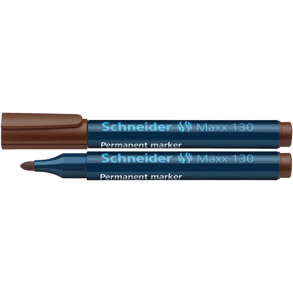 SCHNEIDER Alkoholos marker 1-3mm, kerek végű  Maxx 130 barna (130 - 07)
