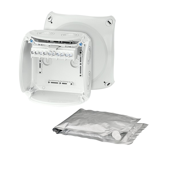 Hensel WP 0606 G kiöntőmasszával szürke vízálló kábelösszekötő doboz Hensel WP 0606 G kiöntőmasszával szürke vízálló kábelösszekötő doboz