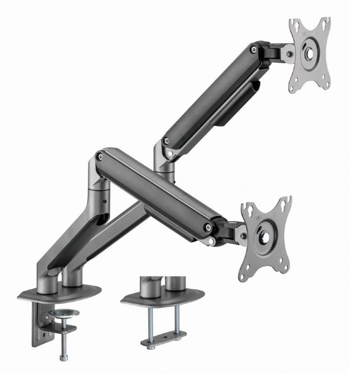Gembird MA-DA2-05 asztali dupla monitortartó konzol 13"-32"  