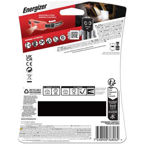 Energizer COMPACT 1LED + 2XAAA FEJLÁMPA Energizer COMPACT 1LED + 2XAAA FEJLÁMPA