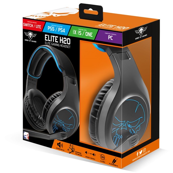 Spirit of Gamer ELITE-H20 Mikrofonos fejhallgató fekete (MIC-EH20)
