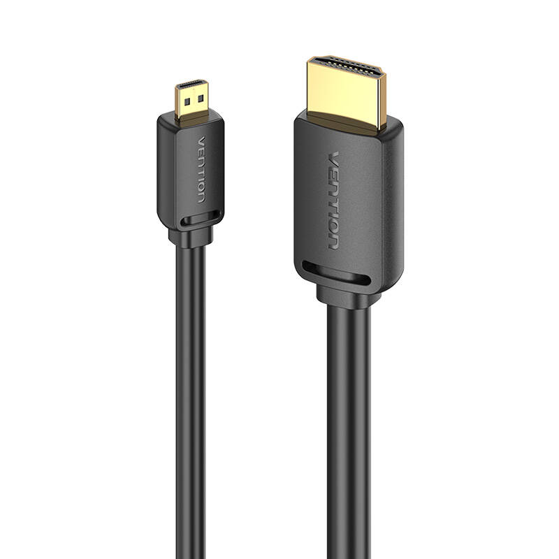 HDMI-D Male to HDMI-A Male 4K HD Cable 1m Vention AGIBF (Black) HDMI-D Male to HDMI-A Male 4K HD Cable 1m Vention AGIBF (Black)