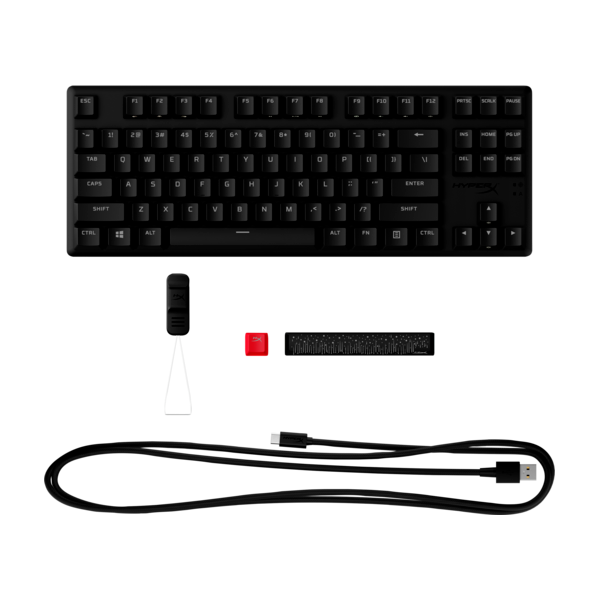 HP HYPERX vezetékes mechanikus gaming billentyűzet Alloy Origins Core PBT piros switch amerikai lokalizáció HP HYPERX vezetékes mechanikus gaming billentyűzet Alloy Origins Core PBT piros switch amerikai lokalizáció