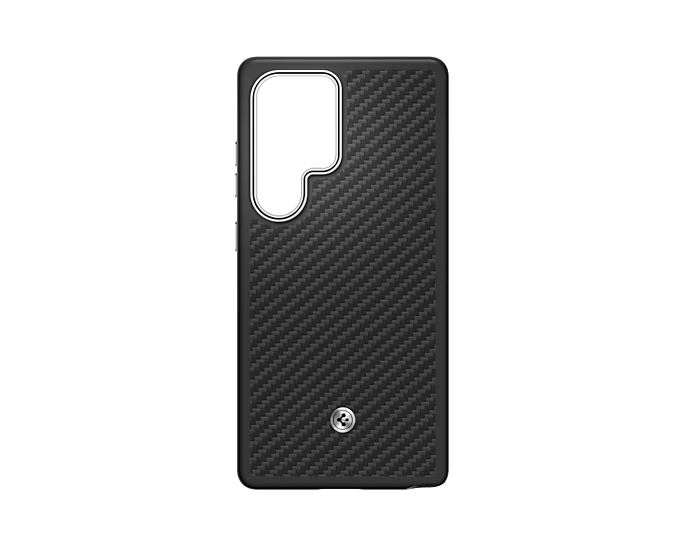 Spigen-Samsung Galaxy S25 Ultra Enzo Aramid tok feketés ezüst (GP-FPS938PGABW)