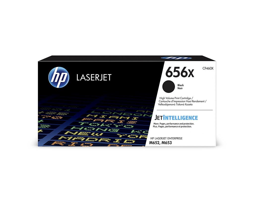 HP 656X nagy kapacitású LaserJet tonerkazetta fekete (CF460X)