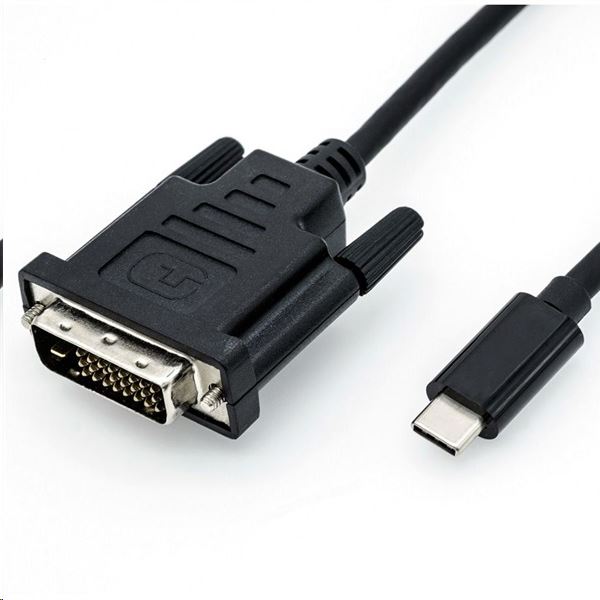 Roline USB C 3.1 - DVI M/M adapter 1m kábellel (11.04.5830-10) Roline USB C 3.1 - DVI M/M adapter 1m kábellel (11.04.5830-10)