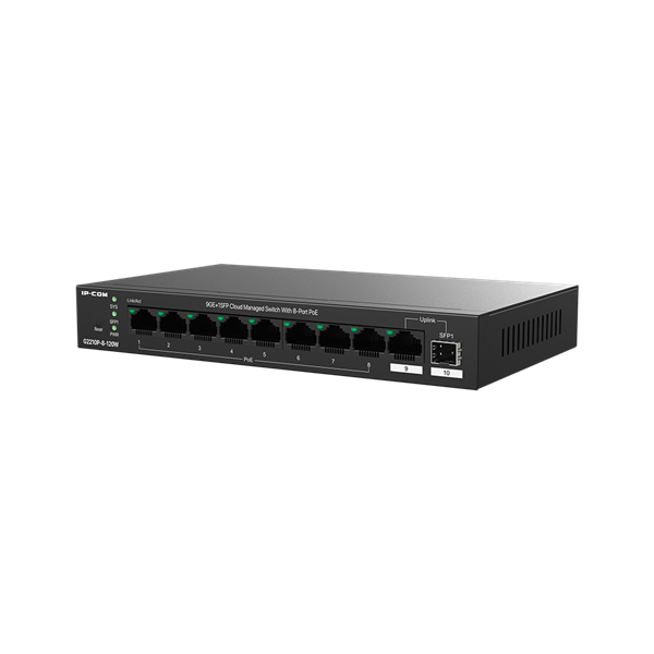 IP-COM PoE  G2210P-8-102W Menedzselhető Switch 