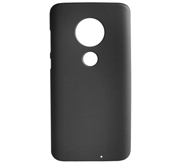 Szilikon telefonvédő (matt) FEKETE [Motorola Moto G7 (XT1962)]