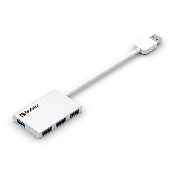 Sandberg 133-88 4 Portos Aluminium USB 3.0 Hub