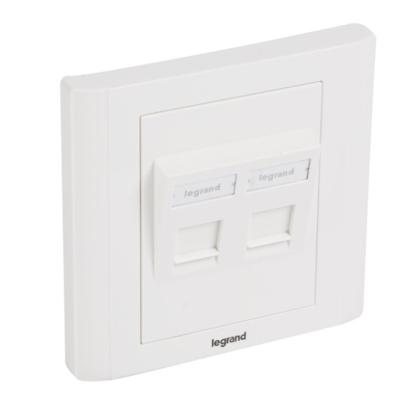 Legrand Linkeo szerelvény Keystone porthoz 2xRJ45 (632797) Legrand Linkeo szerelvény Keystone porthoz 2xRJ45 (632797)