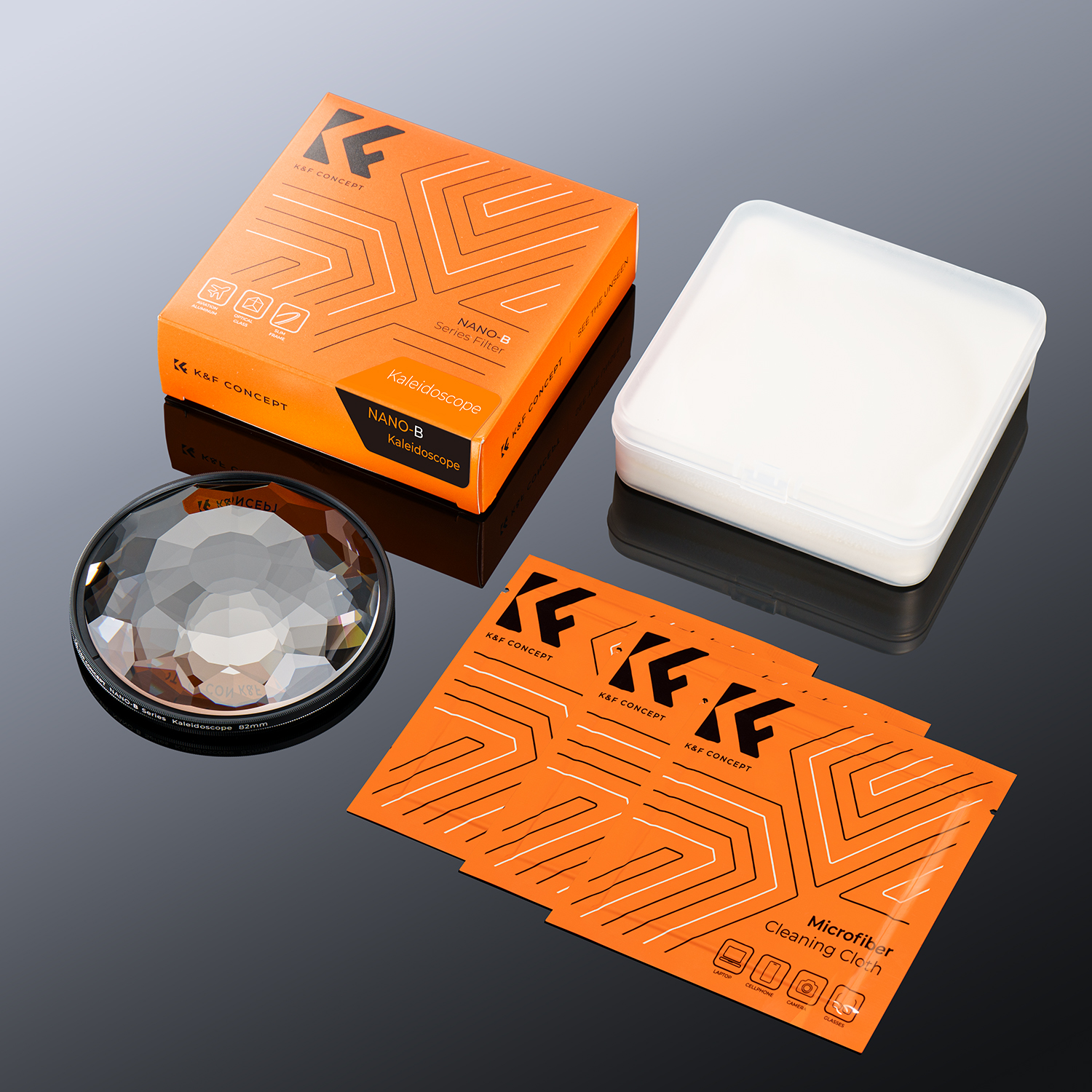 K&F Concept Nano-B Series kaleidoszkóp, effekt szűrő, 77mm