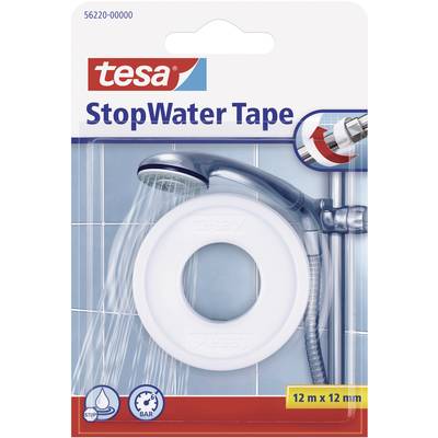 Javítószalag, TESA StopWater Tape (H x Sz) 12 m x 12 mm, fehér 56220-0-0 TESA, tartalom: 1 tekercs Javítószalag, TESA StopWater Tape (H x Sz) 12 m x 12 mm, fehér 56220-0-0 TESA, tartalom: 1 tekercs
