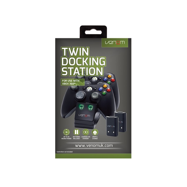 Venom VS2891 Xbox 360 dupla töltőállomás akkumulátorokkal fekete Venom VS2891 Xbox 360 dupla töltőállomás akkumulátorokkal fekete