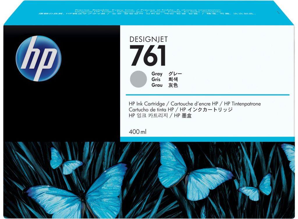 HP 761 400 ml-es DesignJet tintapatron szürke (CM995A) HP 761 400 ml-es DesignJet tintapatron szürke (CM995A)