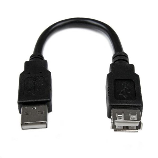 StarTech.com USB hosszabbító kábel fekete (USBEXTAA6IN)