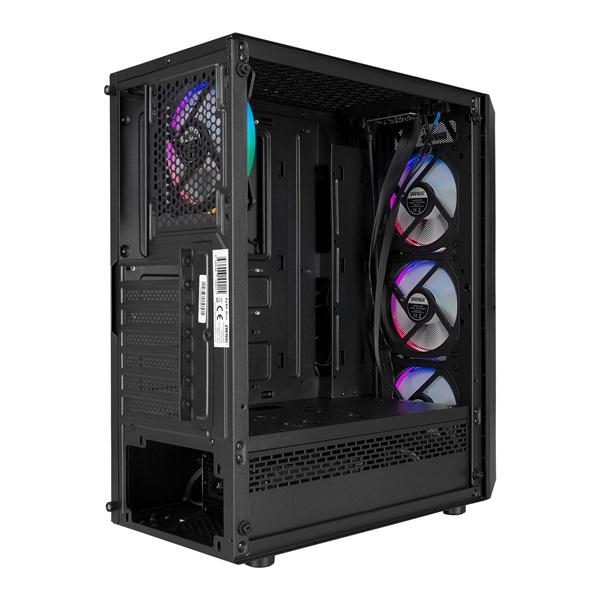 Everest 34762  FLAT MESH Fekete  ATX Számítógépház