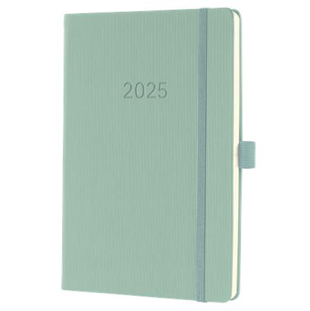 Sigel Naptár, A5, heti, 2025, kemény borító,  "Conceptum", mentazöld (SIC2572)